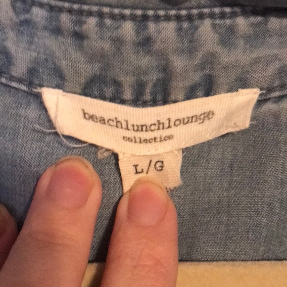 Light Blue Denim Tunic Dress - Picture 2 of 7